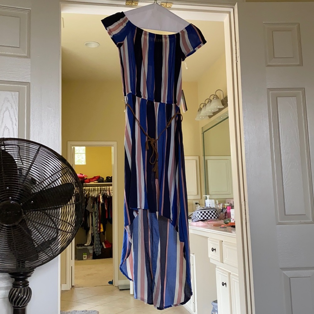 Summer dress with stripes